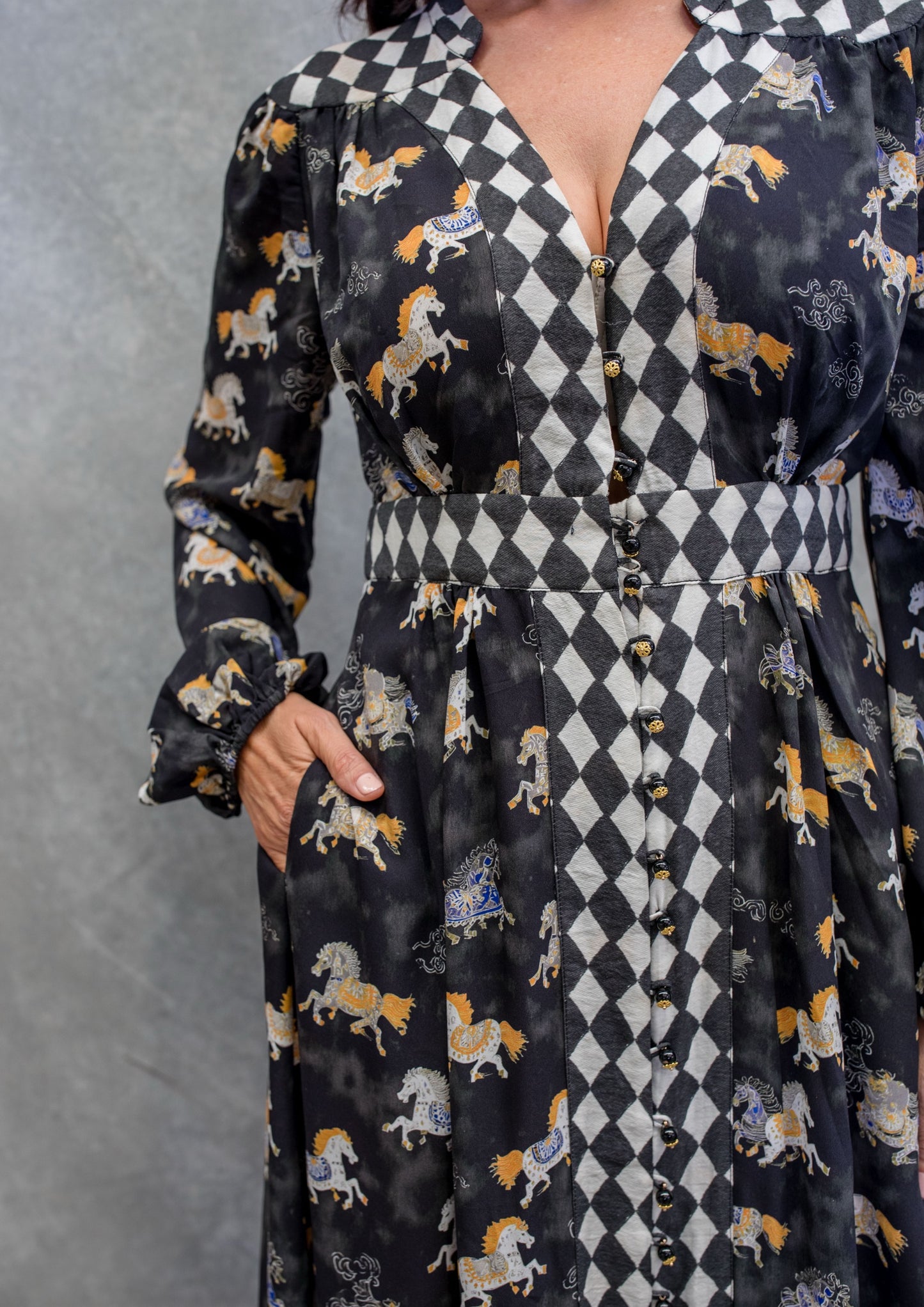 Riding Side Saddle dress